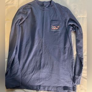 Vineyard Vines Blue Big Boys Long sleeve cotton tee